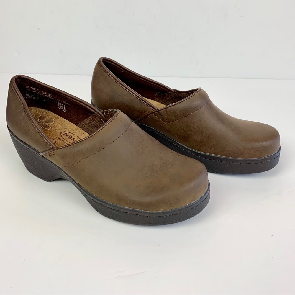 Dr Scholls Clogs 8 Brown Bernice Gel-Pac Insoles